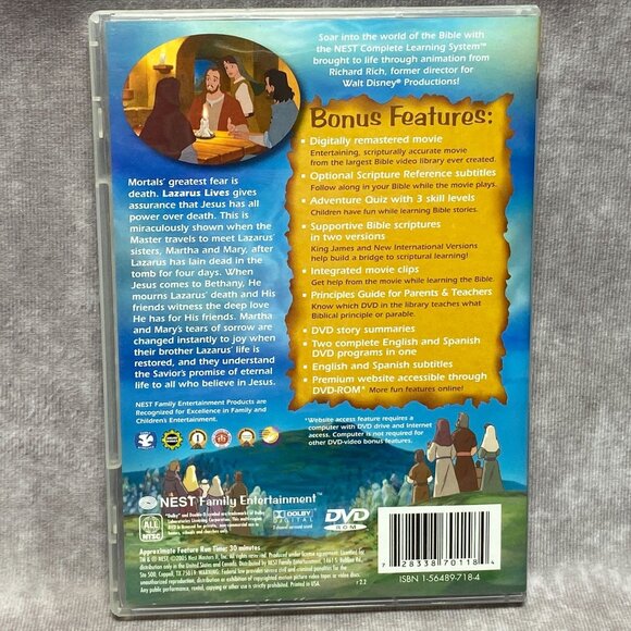 The Animated Stories From The New Testament "Lazarus Lives" DVD 2005 - Picture 5 of 5